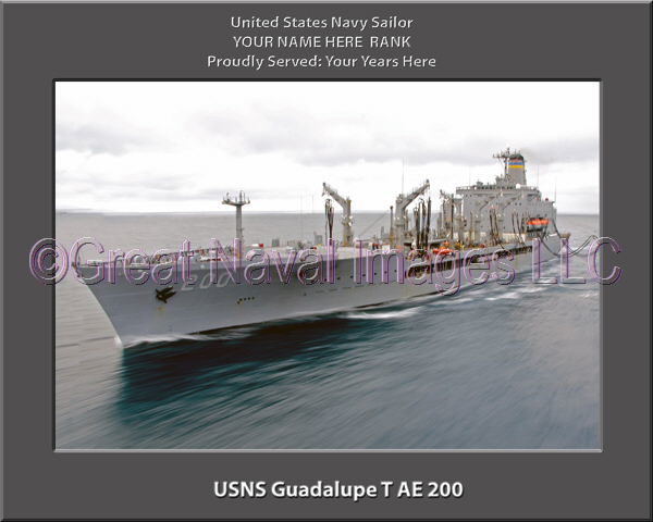 USNS Guadalupe T-AE 200 Personalized ship Photo
