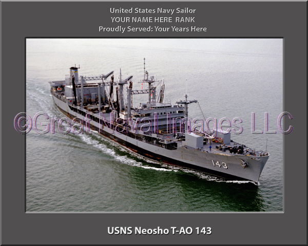 USNS Neosho T-AO 143 Personalized ship Photo
