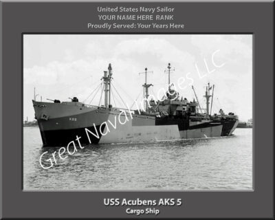 USS Acubens AKS 5 Personalized Navy Ship Photo