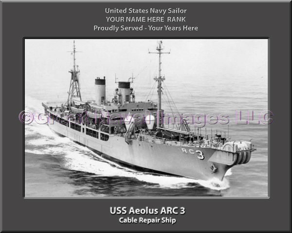 USS Aeolus ARC 3 Personalized ship Photo