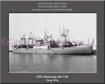 USS Alamosa AK 156 Personalized Navy Ship Photo