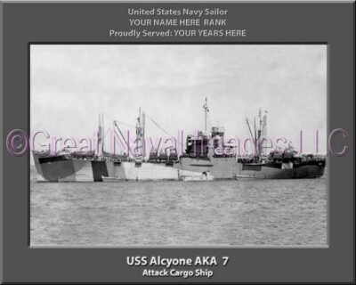 USS Alcyone AKA 7 Personalized Navy Ship Photo