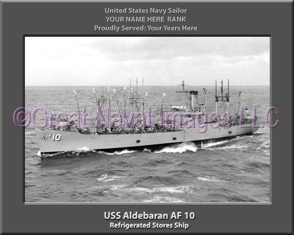USS Aldebaran AF 10 Personalized ship Photo