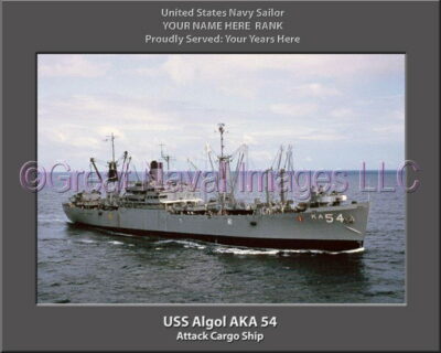 USS Algol AKA 54 Personalized ship Photo