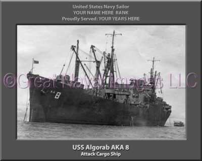 USS Algorab AKA 8 Personalized Navy Ship Photo