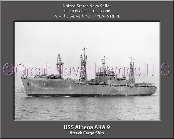USS Alhena AKA 9 Personalized Navy Ship Photo