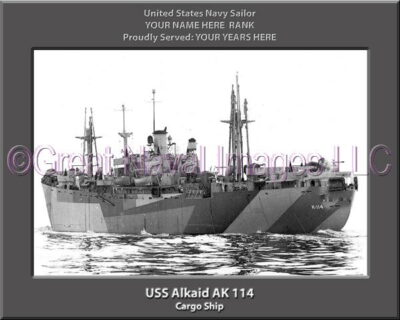 USS Alkaid AK 114 Personalized Navy Ship