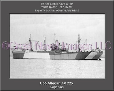 USS Allegan AK 225 Personalized Navy Ship Photo