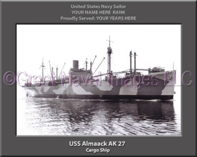 USS Almaack AK 27 Personalized Navy Ship Photo