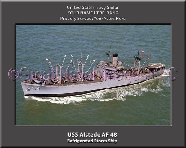 USS Alstede AF 48 Personalized ship Photo