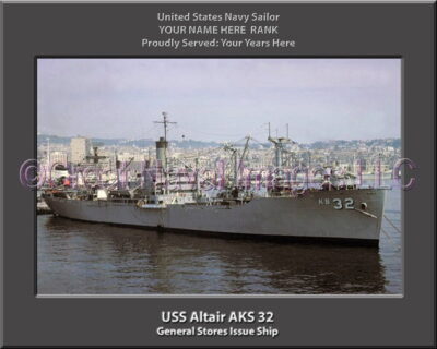 USS Altair AKS 32 Personalized ship Photo