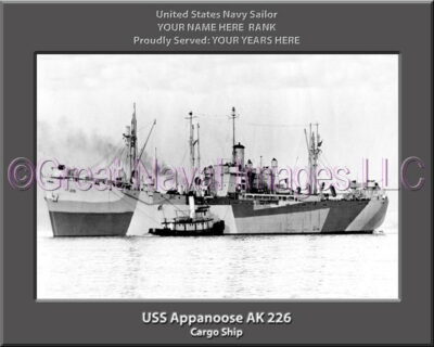 USS Appanoose AK 226 Personalized Navy Ship Photo