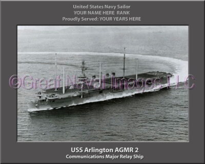 USS Arlington AGMR 2 Personalized ship Photo