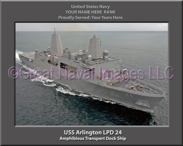 USS Arlington LPD 24 Personalized Navy Ship Photo