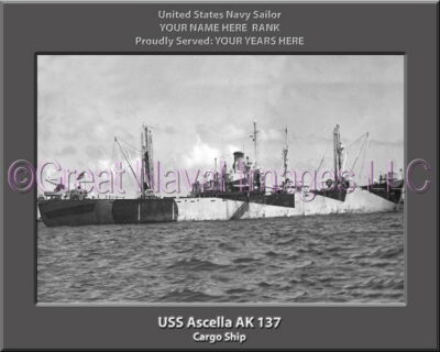 USS Ascella AK 137 Personalized Navy Ship Photo