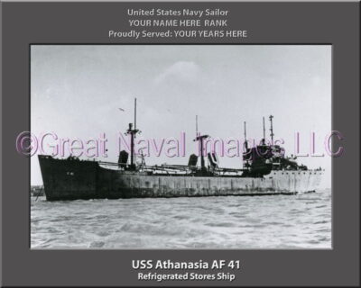 USS Athanasia AF 41 Personalized ship Photo