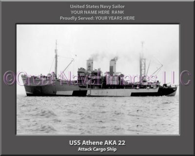 USS Athene AKA 22 Personalized Navy Ship Photo