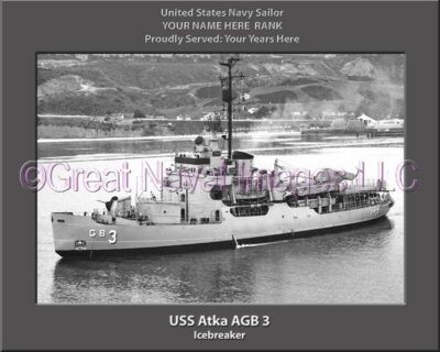 USS Atka AGB 3 Personalized ship Photo