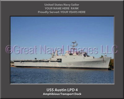 USS Austin LPD 4 Personalized Navy Ship Photo