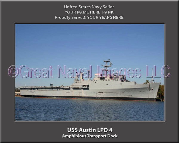 USS Austin LPD 4 Personalized Navy Ship Photo