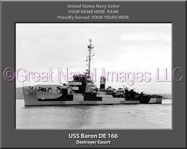 USS Baron DE 166 Personalized Navy Ship photo