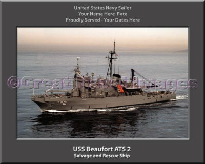 USS Beaufort ATS 2 Personalized ship Photo