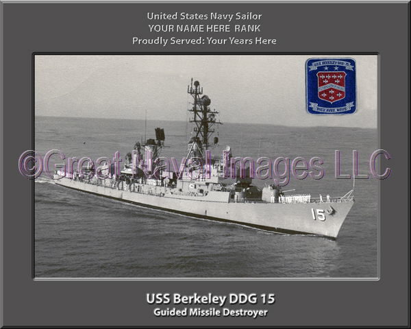 USS Berkeley DDG 15 Personalized ship Photo