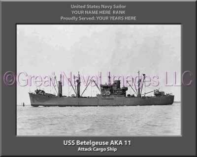 USS Betelgeuse AKA 11 Personalized Navy Ship Photo