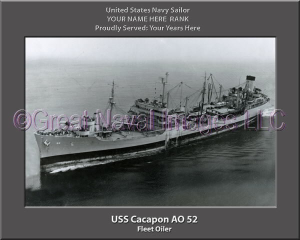 USS Cacapon AO 52 Personalized ship Photo