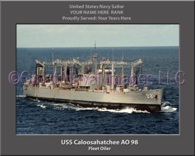 USS Caloosahatchee AO 98 Personalized ship Photo