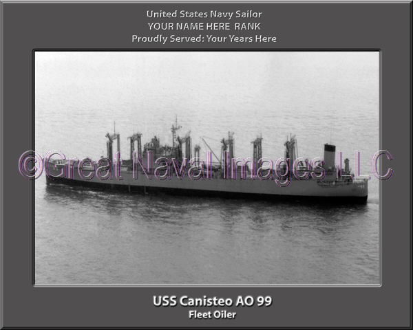 USS Canisteo AO 99 Personalized ship Photo