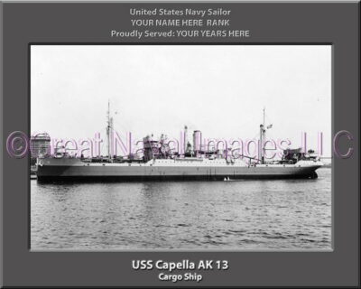 USS Capella AK 13 Personalized Navy Ship Photo