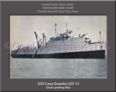 USS Casa Grande LSD 13 Personalized Navy Ship Photo Personalized Navy Ship PhotoPersonalized Navy Ship Photo