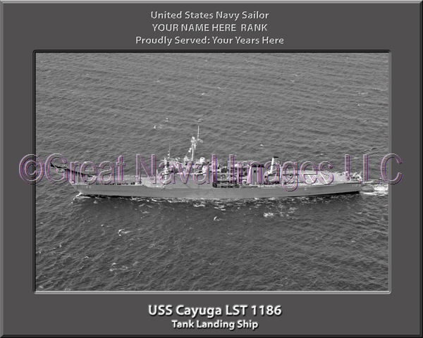 USS Cayuga LST 1186 Personalized Navy Ship Photo