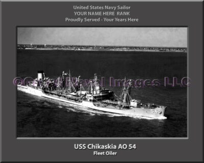 USS Chikaskia AO 54 Personalized ship Photo