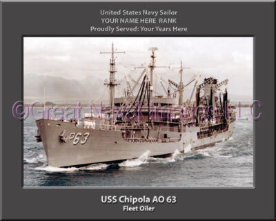 USS Chipola AO 63 Personalized ship Photo