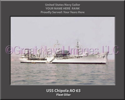 USS Chipola AO 63 Personalized ship Photo