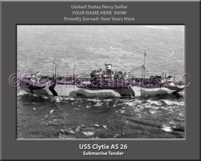USS Clytie AS 26 Personalized ship Photo