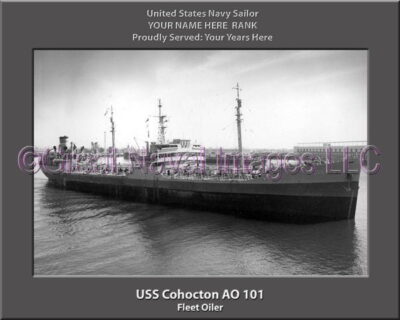 USS Cohocton AO 101 Personalized ship Photo