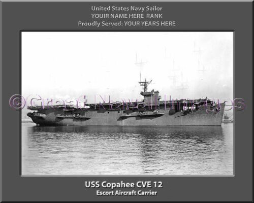 USS Copahee CVE 12 Personalized Photo on Canvas