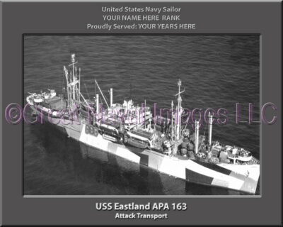 USS Eastland APA 163 Personalized Navy Ship Photo