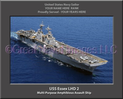 USS Essex LHD 2 Personalized Navy Ship Photo