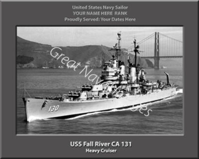 USS Fall River CA 131 Personalized Navy Ship Photo