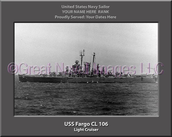 USS Fargo CL 106 Personalized Navy Ship Photo Great Naval Images LLC USS Fargo CL 106 Personalized Navy Ship Photo Great Naval Images LLC