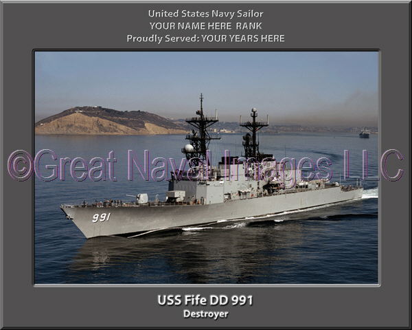 USS Fife DD 991 Personalized Navy Ship Photo 2 ⋆ Personalized US Navy