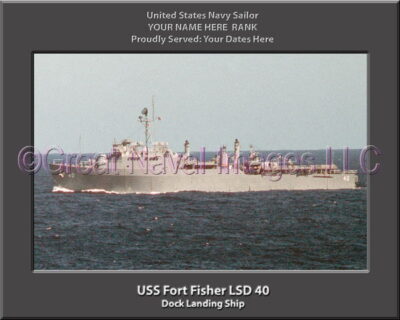 USS Fort Fisher LSD 40 Personalized Navy Ship Photo