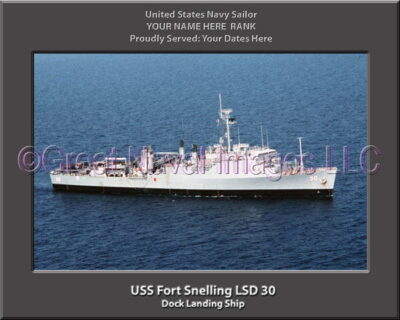 USS Fort Snelling LSD 30 Personalized Navy Ship Photo