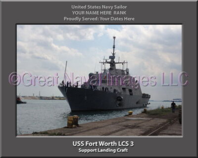 USS Fort Worth LCS 3 Personalized Navy Ship Photo