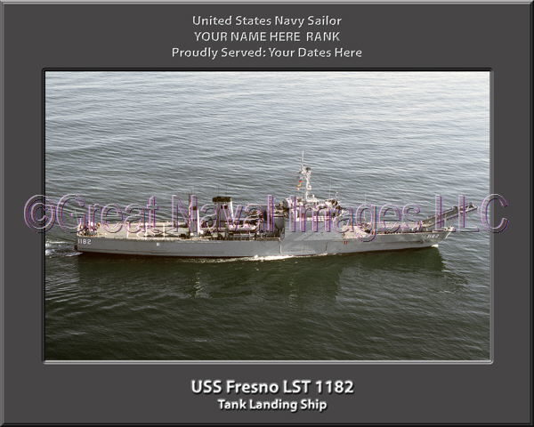 USS Fresno LST 1182 Personalized Navy Ship Photo