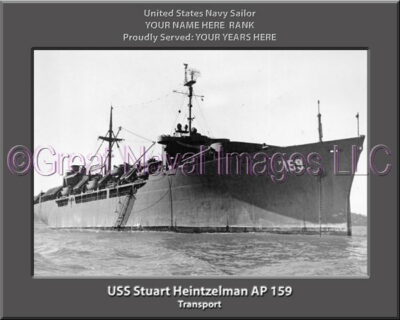 USS General Stuart Heintzelman AP 159 Personalized Navy Ship Photo